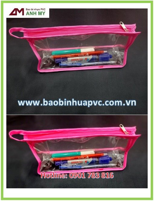 Túi PVC đựng bút viết